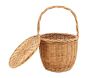 Panier à couvercle pivotant en osier clair - AUB-3234
