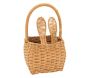 Panier lapin enfant en rotin