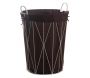 Panier à linge en métal et coton