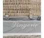 Panier à linge en osier gris et coton - 42,90