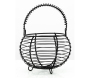 Panier à œufs en métal noir - AUB-7187