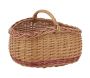 Panier en osier buff et marron