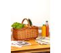 Panier en osier buff et marron - AUBRY GASPARD