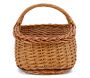 Panier en osier buff et marron - 5