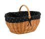 Panier en osier avec doublure 100% coton Marguerite