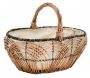 Panier en osier lacerie et jute 35 cm