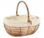 Panier ovale ajouré en osier et jute