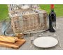 Panier pique-nique 2 couverts en osier blanchi - AUBRY GASPARD