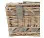 Panier pique-nique 2 couverts en osier blanchi - 8