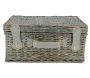 Panier pique-nique 4 couverts en osier gris - 6