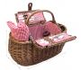 Panier pique-nique en osier naturel Vichy - 9