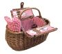 Panier pique-nique en osier naturel Vichy - 10