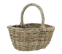 Panier en poelet gris