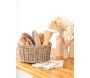 Panier en poelet gris - AUB-4319