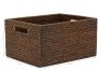 Panier de rangement en rotin antique - 145