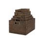 Panier de rangement en rotin antique - 69,90