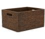 Panier de rangement rotin antique - 7