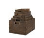 Panier de rangement rotin antique - 39,90