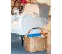 Panier rectangulaire en osier et coton - AUBRY GASPARD