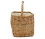 Panier rectangulaire en osier et coton - AUB-6367