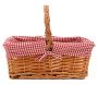 Panier rectangulaire en osier fendu 