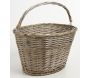 Panier pour vélo en osier gris - 19,90