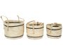 Paniers bicolores en fibre de mais (Lot de 3)