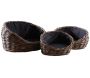 Paniers pour chien en poelet gris