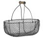 Paniers en grillage vieilli et bois (Lot de 2) - 29,90