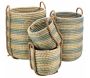 Cache-pots en jonc naturel (Lot de 4)