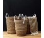 Paniers tressés anses en polyuréthane (Lot de 3) - THE HOME DECO FACTORY
