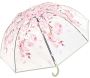 Parapluie transparent imprimé automnal modèle aléatoire - CMP-5143