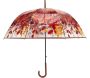 Parapluie transparent imprimé automnal modèle aléatoire - 5