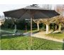 Parasol en bois 300 cm avec manivelle Holly - PRL-0641