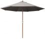 Parasol en bois 350 cm avec manivelle june