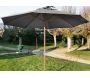 Parasol en bois 350 cm avec manivelle june - PRL-0644