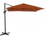 Parasol déporté carré en aluminium 2,5x2,5m Roma