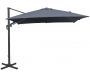 Parasol déporté orientable 360° inclinable gauche droite 3 x 3 m Orient