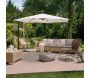 Parasol déporté rond Eko 3 m - IDEANATURE