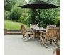 Parasol droit rond Eko 2.5 m - IDEANATURE