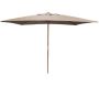 Parasol avec mât en bois 300x200 cm Ori