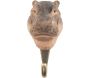 Patère animal en bois sculpté à la main et métal - WII-0121
