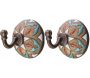 Patère en céramique 1 crochet Star (Lot de 2)