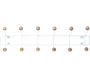 Patère 12 crochets en bois Saturnus