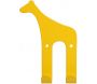 Patère enfant en métal 2 crochets Girafe jaune