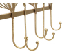 Patère murale en métal doré Leaves - 41,90