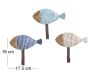 Patères en bois et métal Poissons (Lot de 3) - 9