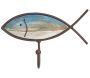 Patères en bois et métal Poissons colorés (Lot de 3) - 23,90