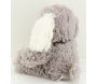 Peluche chien en acrylique gris - 9,90
