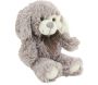 Peluche chien en acrylique gris